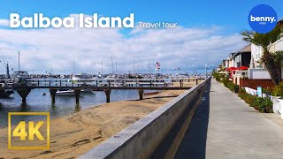 Visit Balboa Island in Newport Beach  California  Travel Tour 4K [upl. by Barnum]