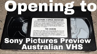 Opening to Zathura A Space Adventure and The Cavern Sony Pictures Preview Australian VHS [upl. by Hamil]