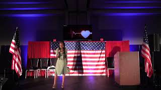 MAGA Fest Lorraine Lemon amp The National Anthem [upl. by Sinnard82]