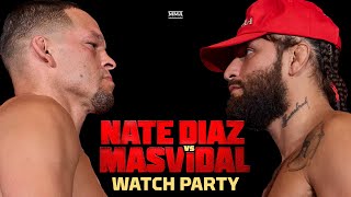 🔴 Diaz vs Masvidal LIVE Stream  Main Event Watch Party  MMA Fighting [upl. by Enayd]