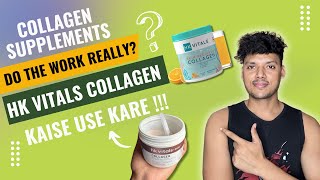 HK Vitals HealthKart Marine Collagen Review  HK Vitals Skin Radiance Collagen Kaise Use Kare [upl. by Nevarc]