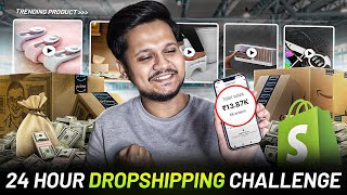 24 Hour Indian DROPSHIPPING Challenge  Live Sales amp Profit Reveal 💰🚀 [upl. by Eulalia]