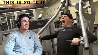 Bodybuilder Reacts  Gym Stereotypes  Dude Perfect [upl. by Helbona]