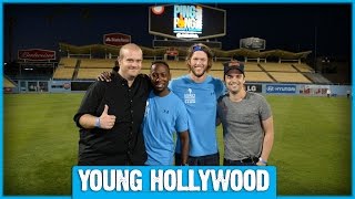 Clayton Kershaw PingPong Challenge Brings Celebs to Dodgers Stadium [upl. by Richella280]