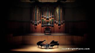 AMAZING One Man Plays Two Grand Pianos At Once  La Campanella  Josh Wright [upl. by Yrelbmik]