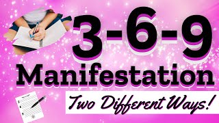 💖How to do the 369 Method 369 Manifestation Technique💖 [upl. by Yenalem]