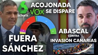 ¡LA SEXTA ACOJONADA CON QUE VOX SE DISPARE ABASCAL CONTRA LA INVASIÓN DE CANARIAS Y FUERA SÁNCHEZ [upl. by Ajuna]