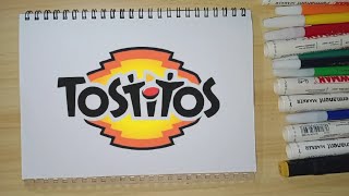 HOW TO DRAW TOSTITOS LOGO [upl. by Niliram175]