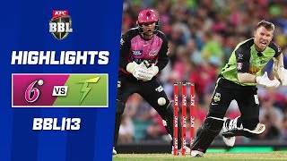 Sydney Sixers v Sydney Thunder  BBL13 [upl. by Todd]