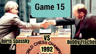 Bobby Fischer vs Boris Spassky  1992 rd 15 [upl. by Darrell698]