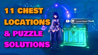 Version 21 All Luxurious Chest Locations Puzzles at Amakumo Seiraimaru Mouun Suigetsu [upl. by Anerec]