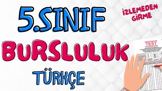 BURSLULUK TÜRKÇE 5 SINIF  SORU DAĞILIMI ❗İZLEMEDEN GİRME🤯 [upl. by Erdei760]