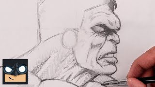 How To Draw The Hulk  Sketch Tutorial [upl. by Arotahs]