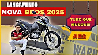 BROS 160 ABS CINZA 2025 TUDO O QUE MUDOU [upl. by Ardiedal]