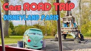 CARS ROAD TRIP RIDE 🚗 Disneyland Paris ride experience ✨ Walt Disney Studios Park DLP POV [upl. by Shayla]