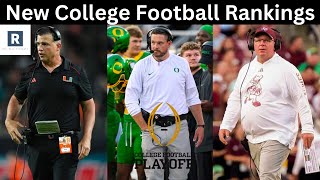 NEW Top 25 College Football Rankings  Change In College Football Playoff Picture [upl. by Ivan572]