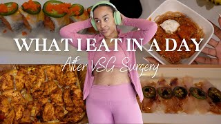 WHAT I EAT IN A DAY AFTER VSG SURGERY  ALMOST 2 YEARS POST OP [upl. by Hsiwhem202]