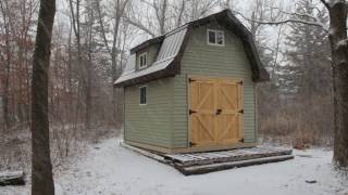 Gambrel Shed Construction [upl. by Enilrek952]