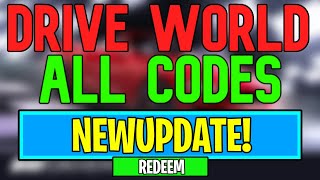 New Drive World Codes  Roblox Drive World Codes May 2024 [upl. by Olympe]