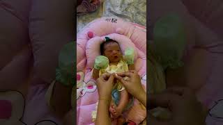 EP73 New Born Baby dressing after taking a bath Ellex [upl. by Haidej]