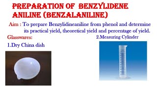 Benzylidene anilinePreparation of Benzylidene anilineSynthesis of Benzylidene aniline [upl. by Notsirhc]