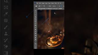 The FASTEST Way to Create a Lamp Fire in Photoshop CC [upl. by Airoled118]