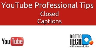 Closed Captioning in YouTube [upl. by Stefa]