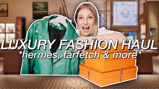 HUGE Luxury Fashion Haul Hermes FARFETCH Soia amp Kyo Kate Spade amp more 𝕜𝕣𝕚𝕤𝕥𝕚𝕟𝕒 𝕓𝕣𝕒𝕝𝕪 [upl. by Cristine]