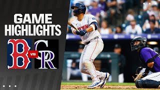 Red Sox vs Rockies Game Highlights 72224  MLB Highlights [upl. by Roze547]