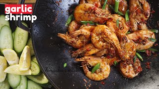 Spicy Garlic Shrimp I quick easy and Tasty Garlic Shrimp recipe [upl. by Anayek92]