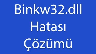 Binkw32dll İndir  Binkw32dll Hatası Çözümü [upl. by Kwabena839]