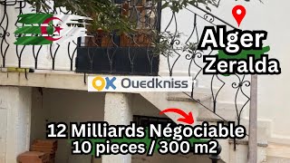 Ouedkniss Alger Zeralda maison 10 pieces 300 m2 [upl. by Florenza146]