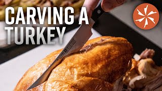 How To Carve a Thanksgiving Turkey the Right Way  KnifeCentercom [upl. by Dahlstrom]