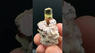 Tourmaline with Lepidolite from Brazil  Fine Art Minerals  Tourmaline [upl. by Laurinda]