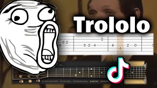 Trololo MEME Song  EASY Guitar tutorial TAB [upl. by Raimund536]