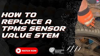 How To Replace A TPMS Sensor Valve Stem  Mobile Tire Change  The Roadside Genius [upl. by Attennod]