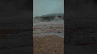 Iceland Geyser eruption super cool [upl. by Nidak]