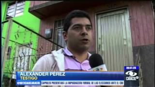 Mujer muere por infarto tras discutir con vecinos en Manizales  17 de abril de 2013 [upl. by Nari]