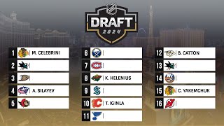 2024 NHL MOCK DRAFT [upl. by Rolan]