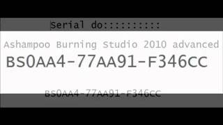 Serial do Ashampoo Burning Studio 2010 Advanced [upl. by Elo]