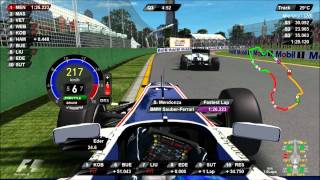 rFactor F1 2011 DRS KERS in USE Australia Q3 Driver Virtual Eder Belone [upl. by Aissert]