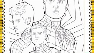 spiderman  how to draw spiderman family [upl. by Tilden]