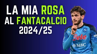 LA MIA PRIMA ROSA AL FANTACALCIO 202425  Asta FantaCreators da Carmyspecial [upl. by Rem]