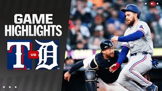 Texas Rangers vs Detroit Tigers Game Highlights 41524  MLB Highlights [upl. by Adnoluy]