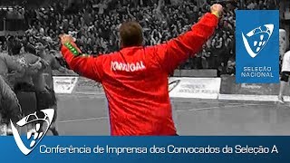 Conferência de Imprensa de Anúncio dos Convocados da Seleção A Masculina [upl. by Clementina]