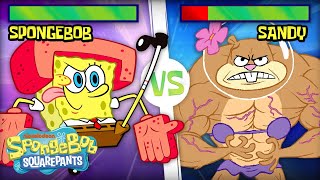 SpongeBob and Sandy Face Off in Karate Battle  🥊 SpongeBob SquareOff [upl. by Elamaj637]