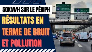 1ers résultats sur la pollution sonore et atmosphérique suite au passage à 50kmh sur le périph paris [upl. by Gally]