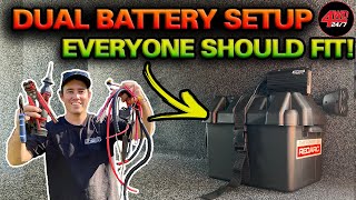 SIMPLE AFFORDABLE Dual battery setup that works EASY DIY 12V tips you’ve NEVER seen before [upl. by Akimrej514]