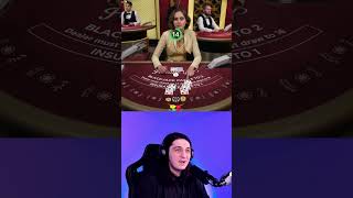 Blackjack Suited Trips BABY blackjack onlinegamble onlinecasino [upl. by Akinwahs205]