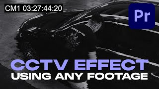 Create Glitchy CCTV EFFECT in Premiere Pro [upl. by Olinde]